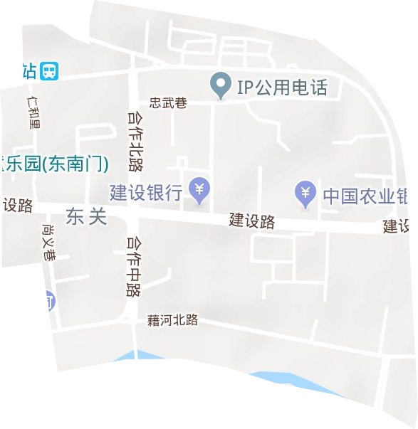 东关街道地形地图