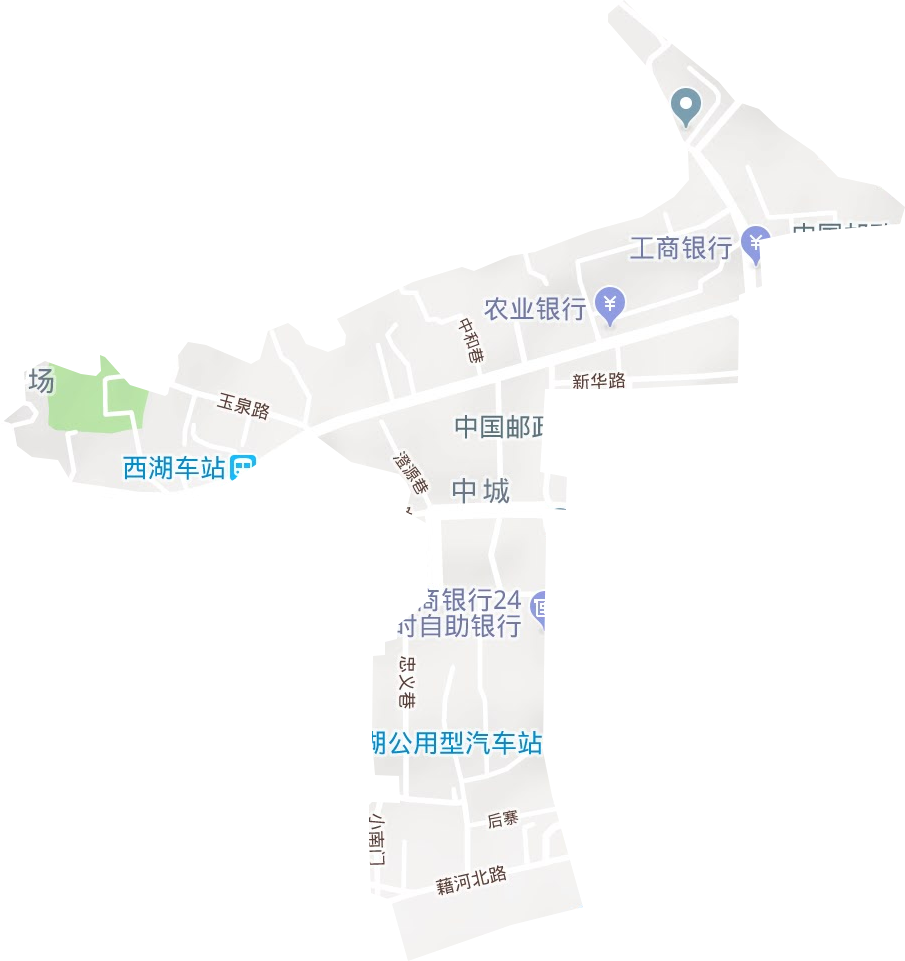 中城街道地形地图