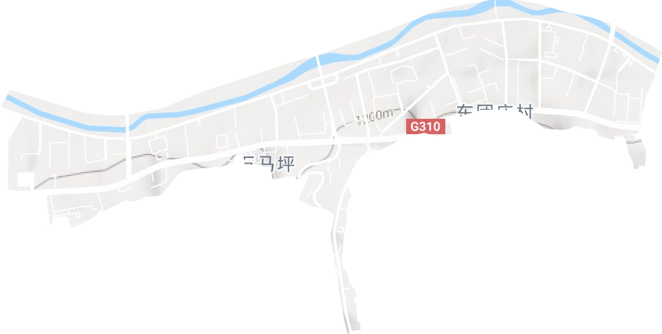 石马坪街道地形地图