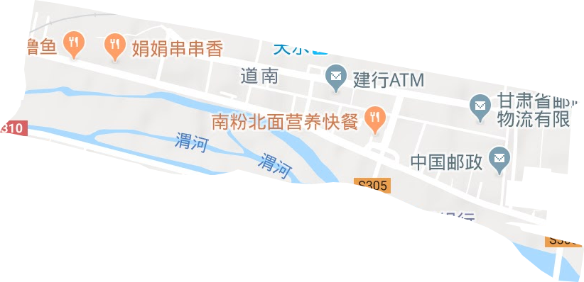 北道埠街道地形地图