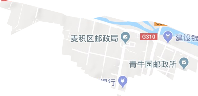 桥南街道地形地图