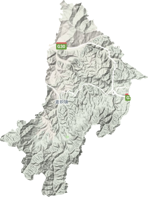 麦积镇地形地图