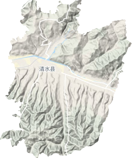 永清镇地形地图