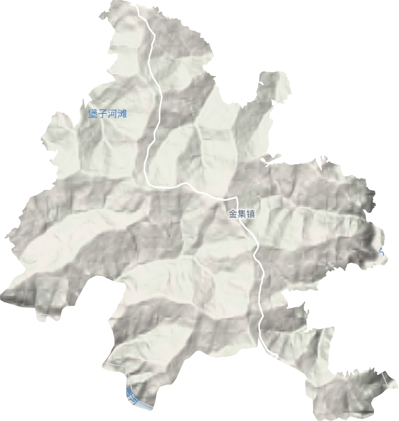 金集镇地形地图