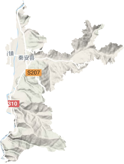兴国镇地形地图