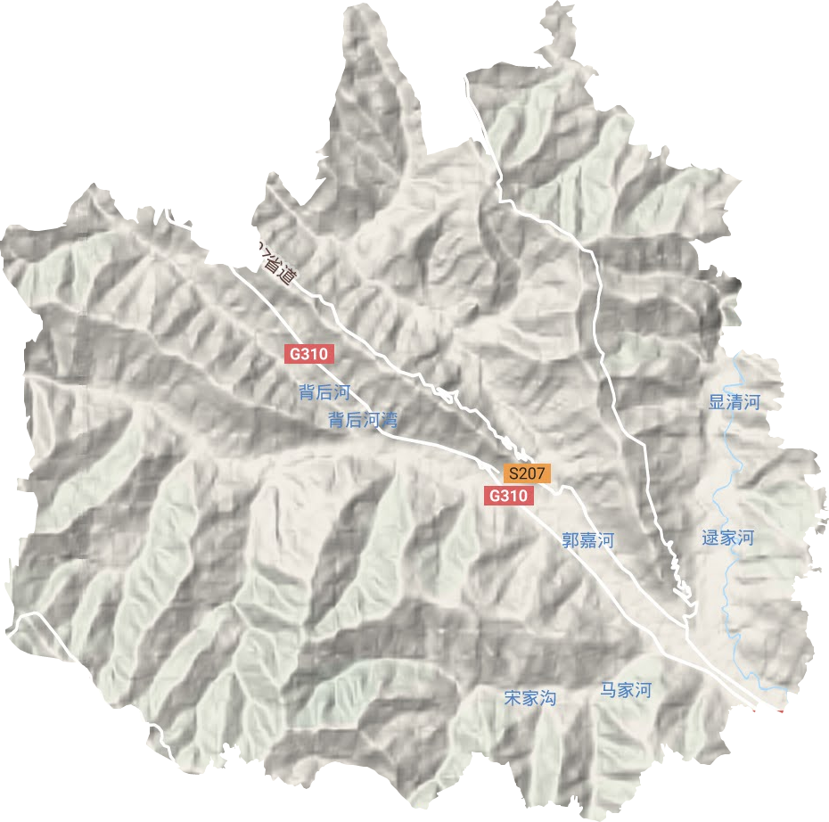 郭嘉镇地形地图