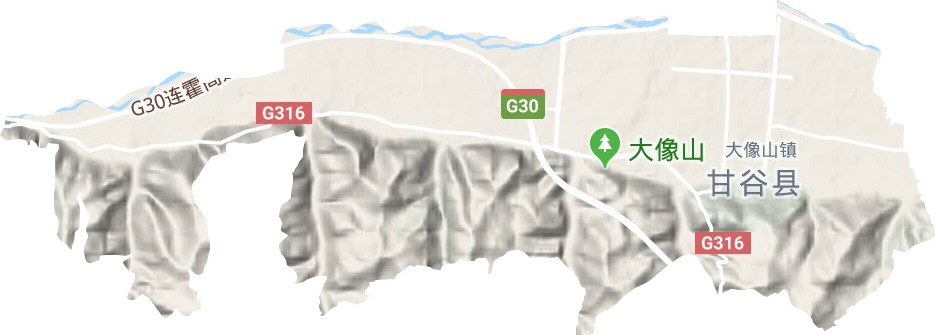 大像山镇地形地图