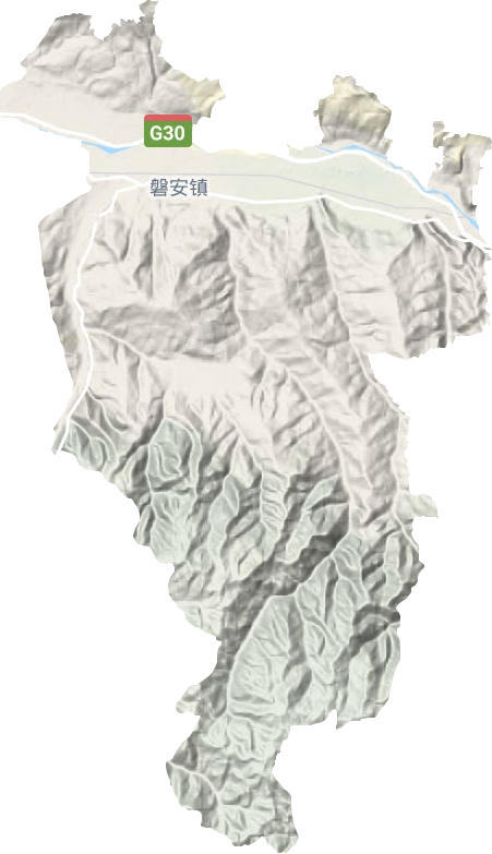 磐安镇地形地图