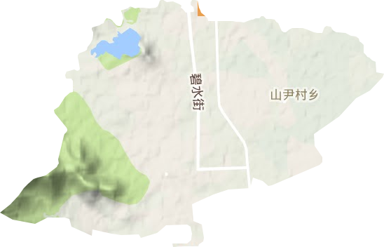山尹村镇地形地图