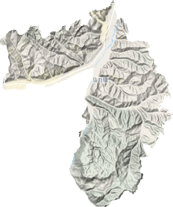 马力镇地形地图