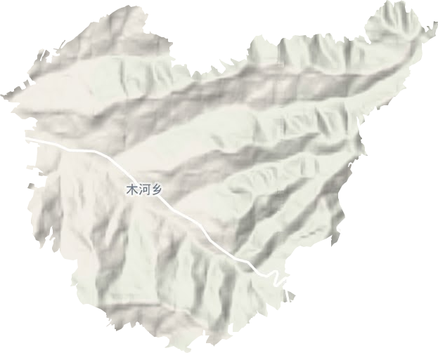 木河乡地形地图