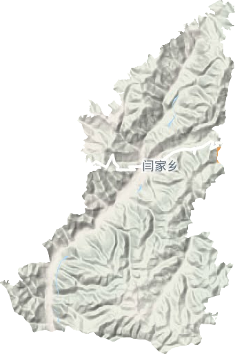 阎家乡地形地图
