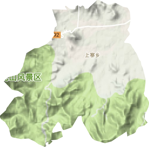 上寨乡地形地图