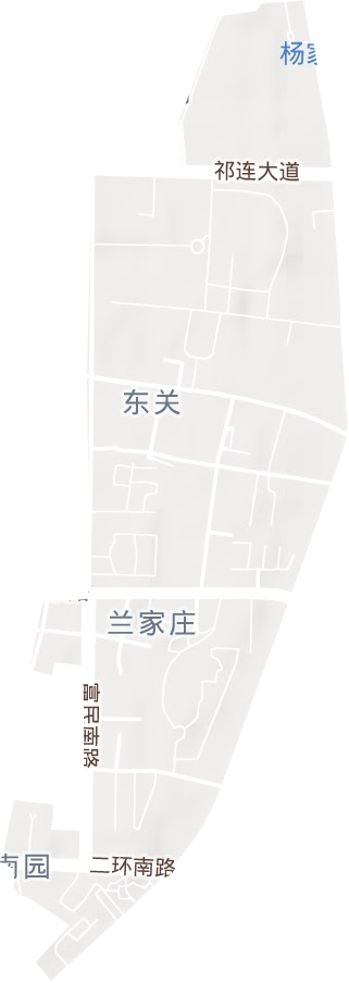 东关街街道地形地图