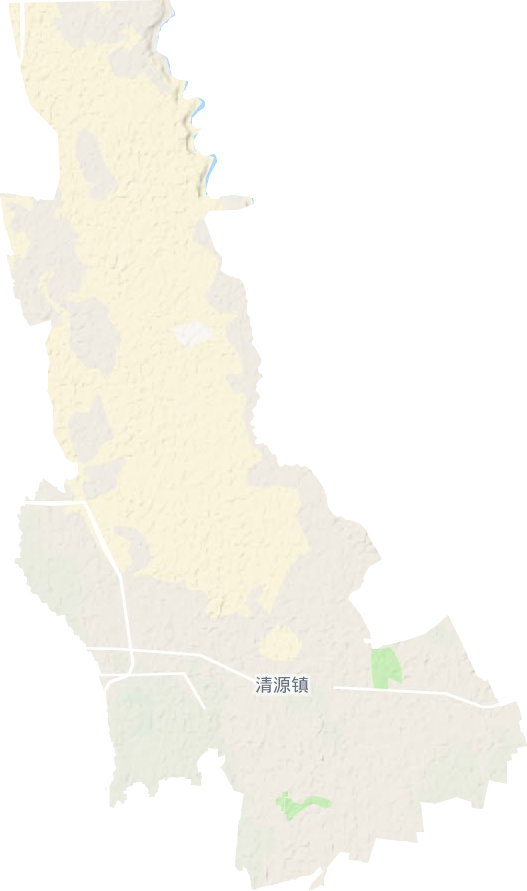 清源镇地形地图