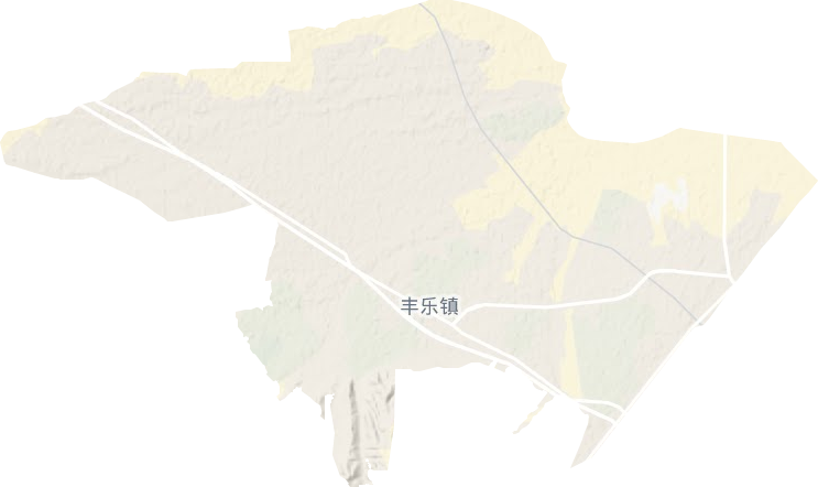 丰乐镇地形地图