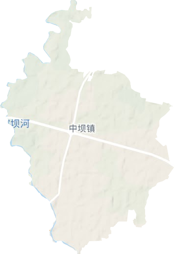 中坝镇地形地图
