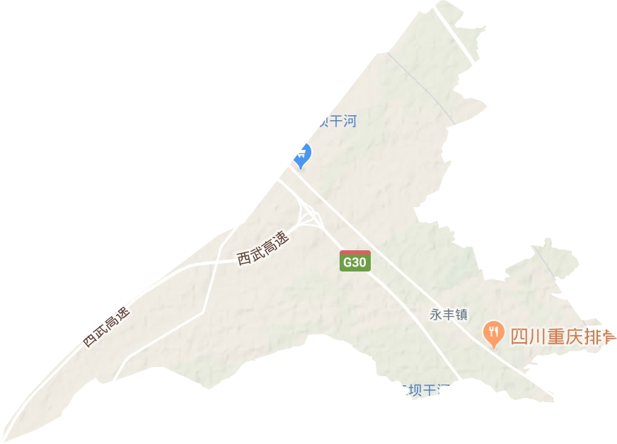永丰镇地形地图