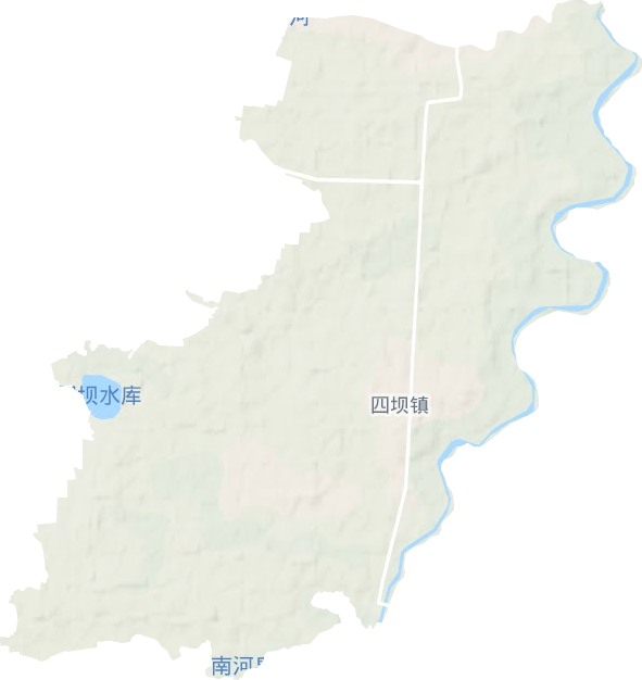四坝镇地形地图
