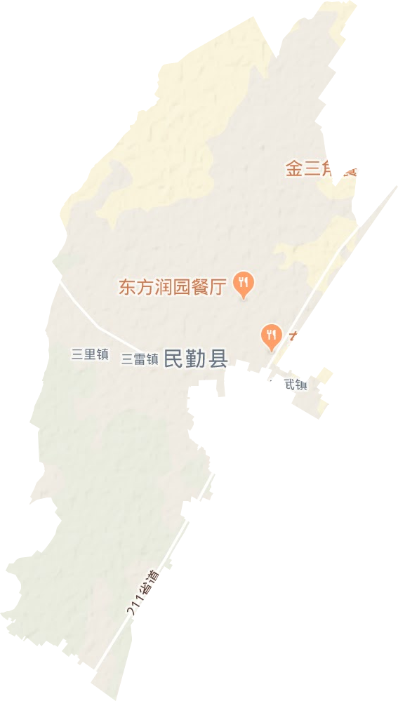 三雷镇地形地图