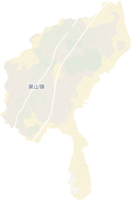 泉山镇地形地图