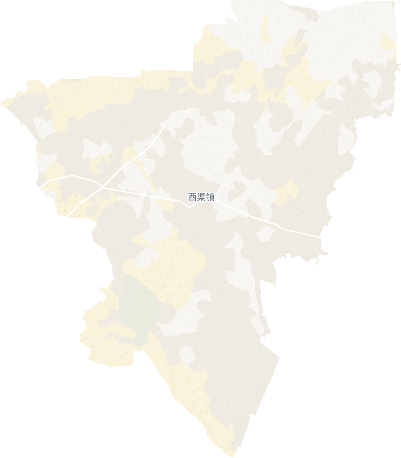 西渠镇地形地图