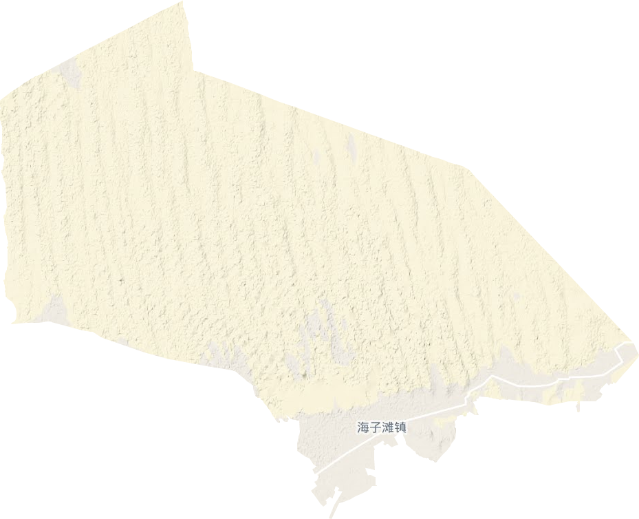 海子滩镇地形地图