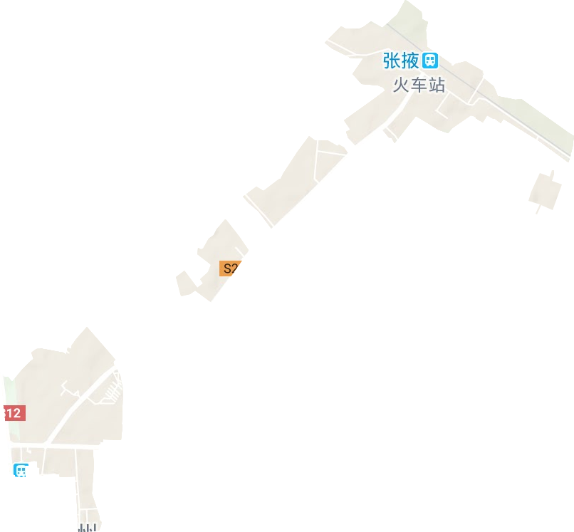 火车站街道地形地图