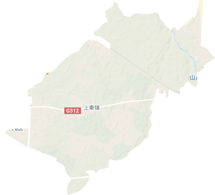 上秦镇地形地图