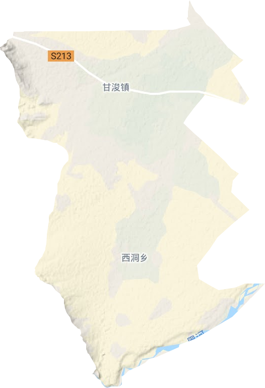 甘浚镇地形地图