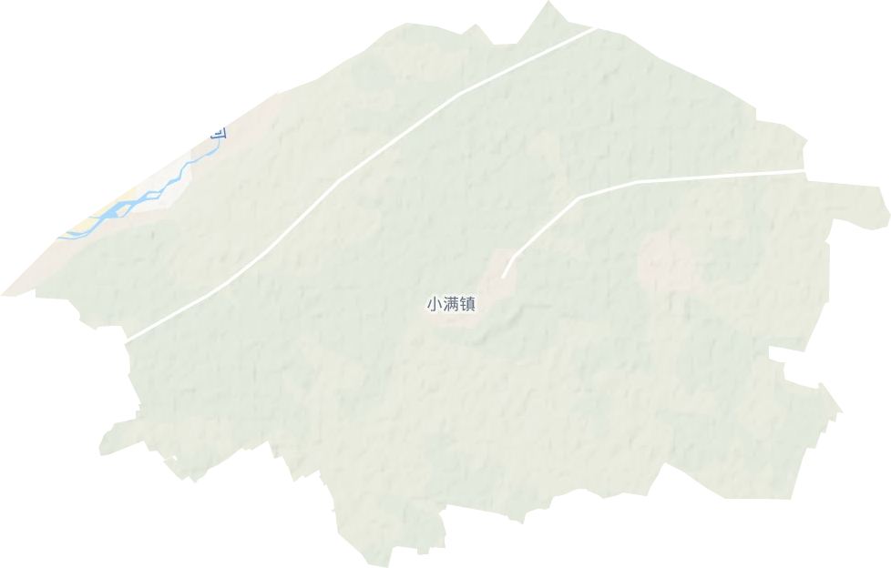 小满镇地形地图