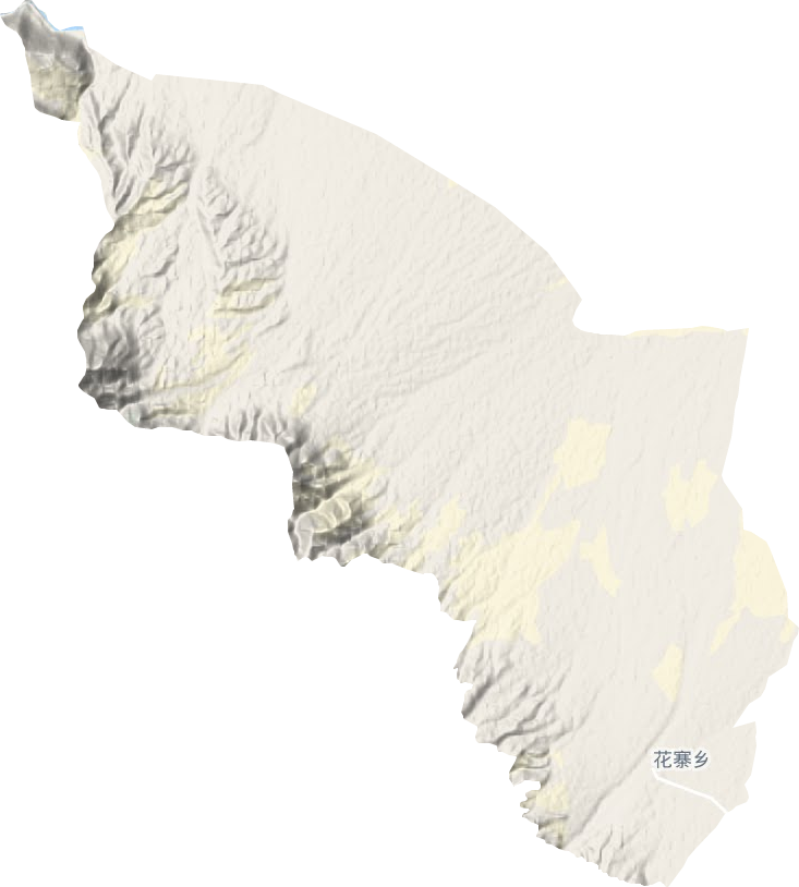 花寨乡地形地图