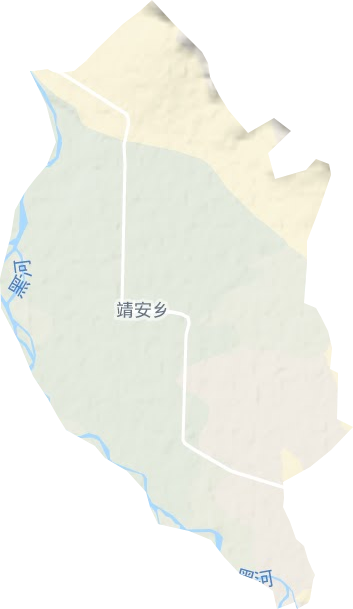 靖安乡地形地图