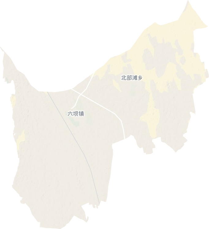 六坝镇地形地图