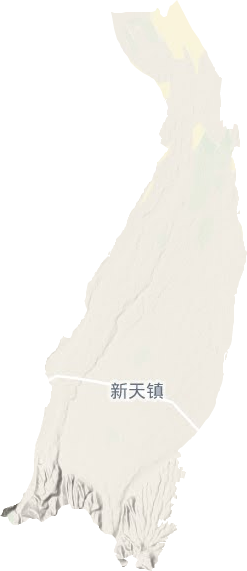 新天镇地形地图