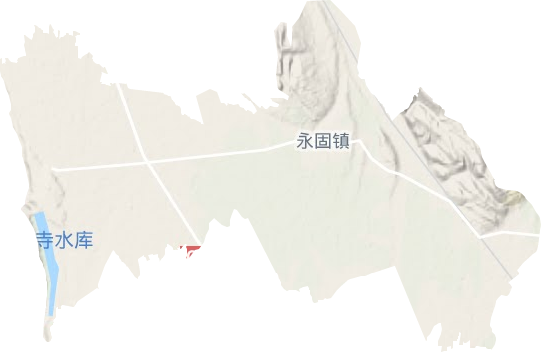 永固镇地形地图