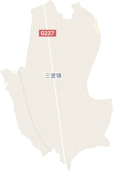 三堡镇地形地图