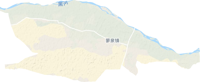 蓼泉镇地形地图