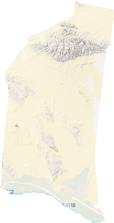 平川镇地形地图
