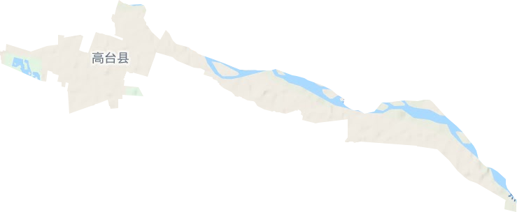 城关镇地形地图