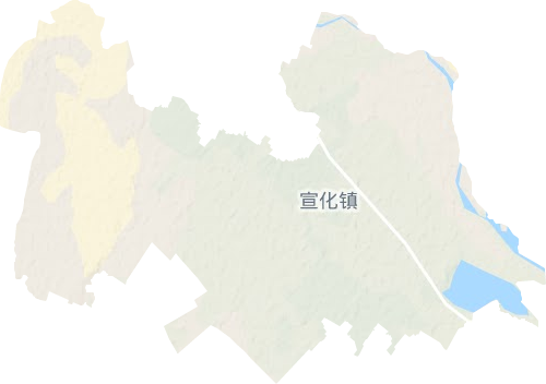 宣化镇地形地图