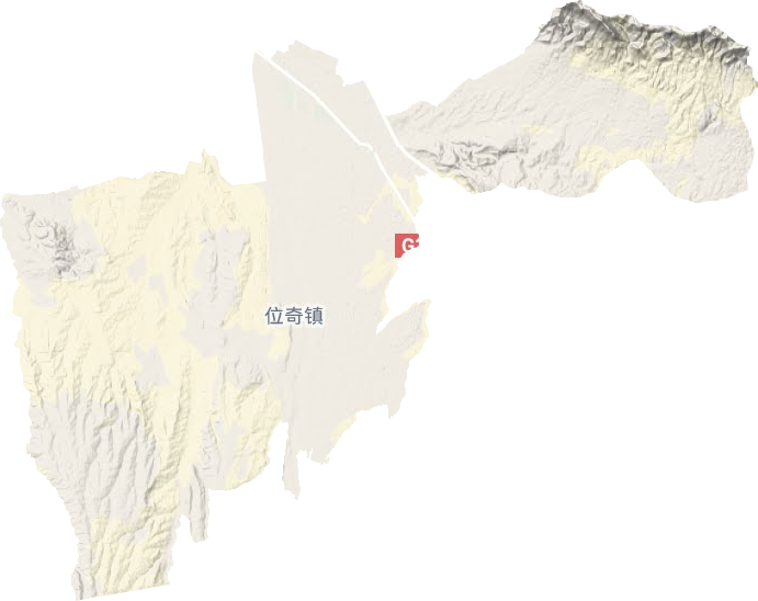 位奇镇地形地图