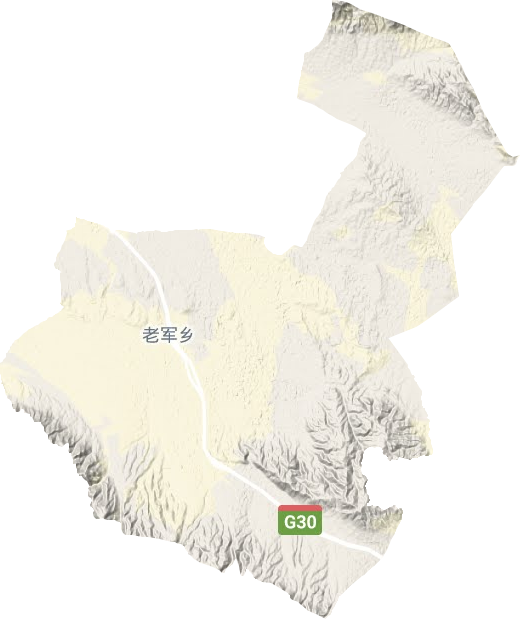 老军乡地形地图