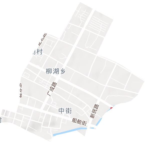 中街街道地形地图