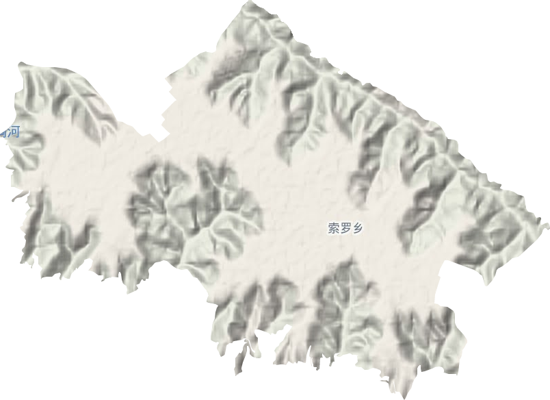 索罗乡地形地图