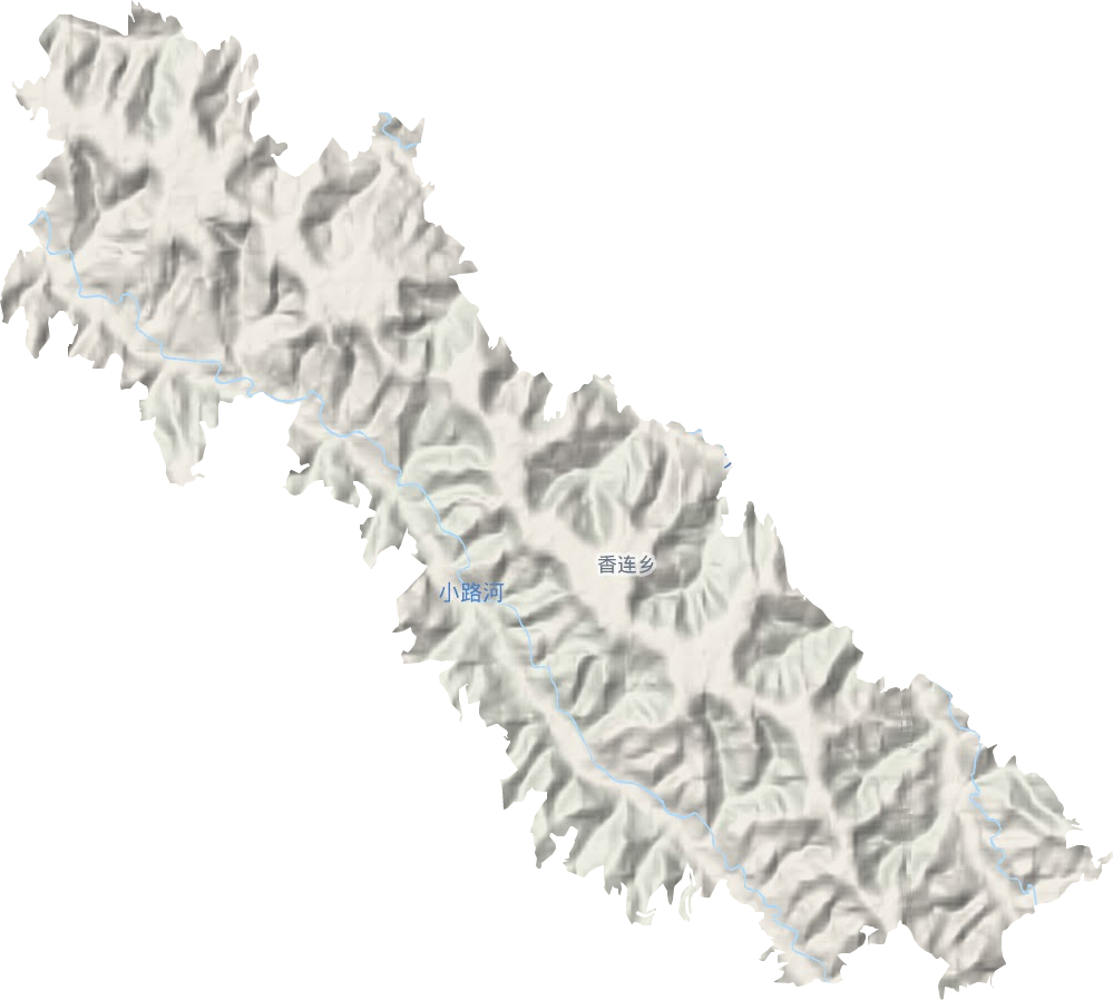 香莲乡地形地图