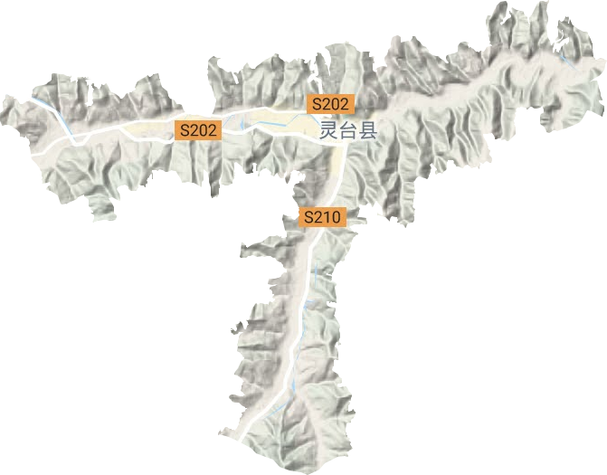 中台镇地形地图