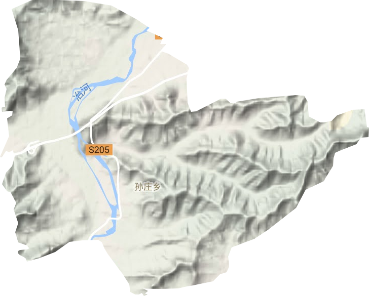 孙庄乡地形地图