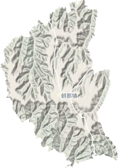 朝那镇地形地图