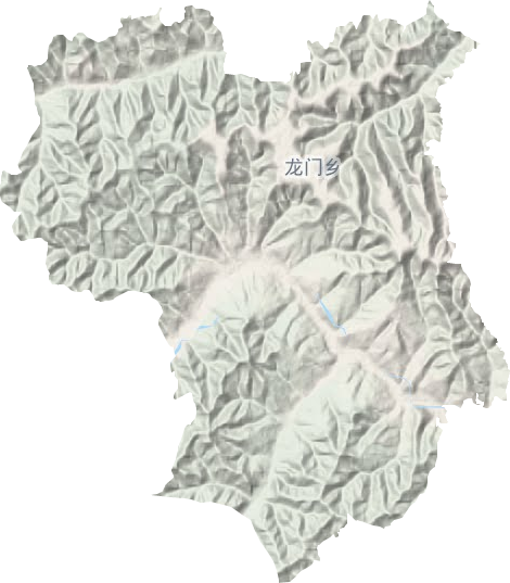 龙门乡地形地图